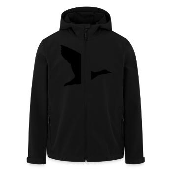 Gans - Recycelte Männer Softshell-Jacke von Stanley/Stella - Schwarz - Vorne - AI Model Male 185 light (185cm)