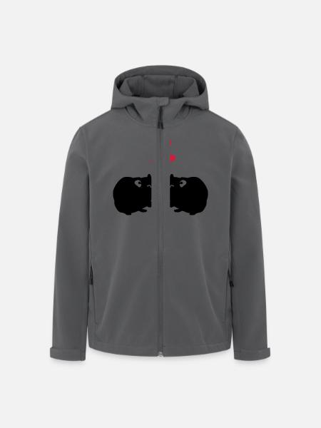 Cochon d'Inde - Veste softshell homme en polyester recyclé Stanley/Stella - noir