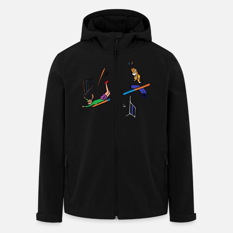 Geschicklichkeit - Recycelte Männer Softshell-Jacke von Stanley/Stella - Schwarz