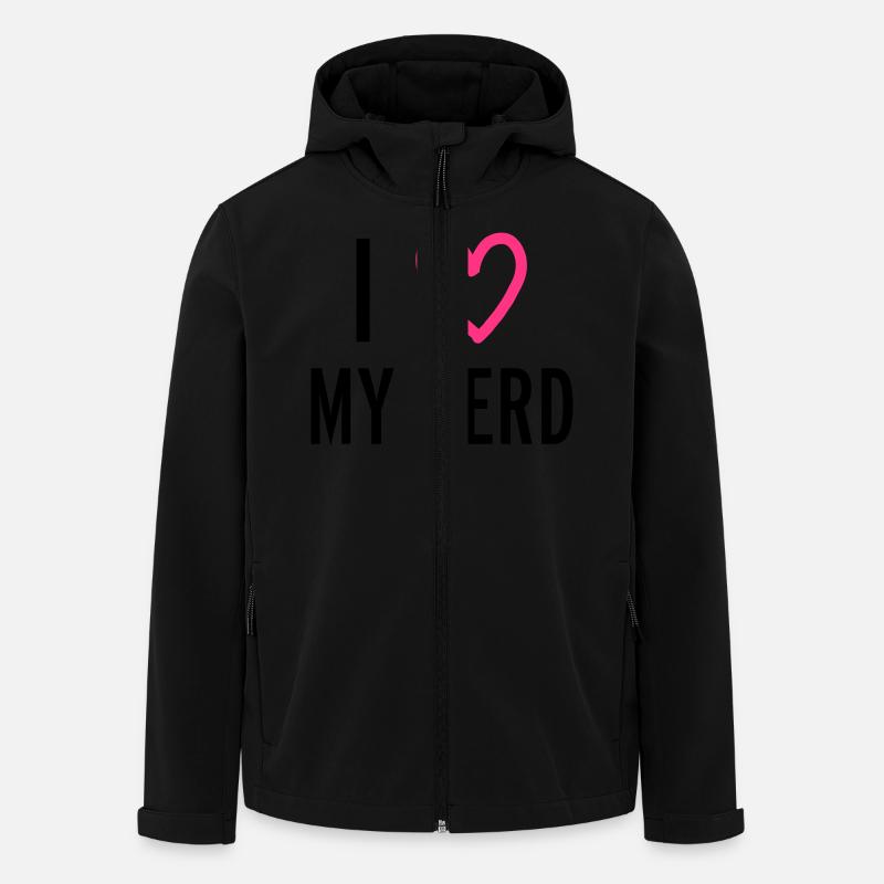 Nerd - Men’s Recycled Softshell Jacket by Stanley/Stella - black