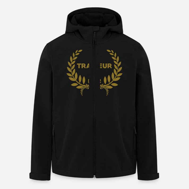 Traiteur / Cuisinier / Cuisine / Chef / Cuisinière - Veste softshell homme en polyester recyclé Stanley/Stella - noir
