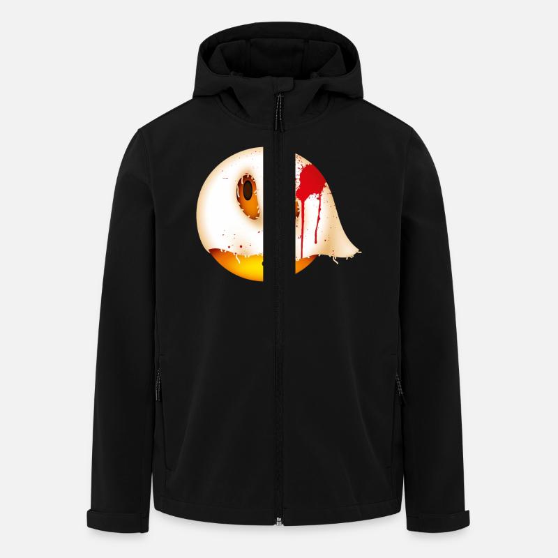Smiley Glossy Bloody Ghost - Men’s Recycled Softshell Jacket Discoverer by Stanley/Stella - black