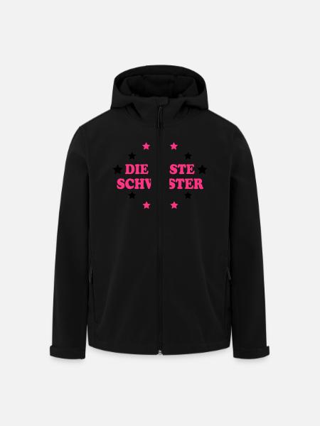 Die beste schwester - Men’s Recycled Softshell Jacket by Stanley/Stella - black