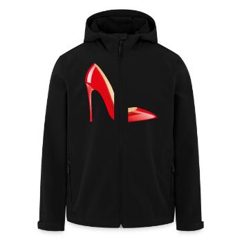 Smiley High Heels - Men’s Recycled Softshell Jacket by Stanley/Stella - black - Front - AI Model Male 185 light (185cm)
