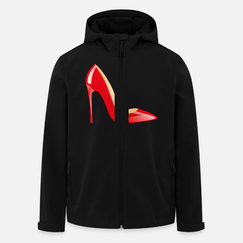 Smiley High Heels - Recycelte Männer Softshell-Jacke von Stanley/Stella - Schwarz