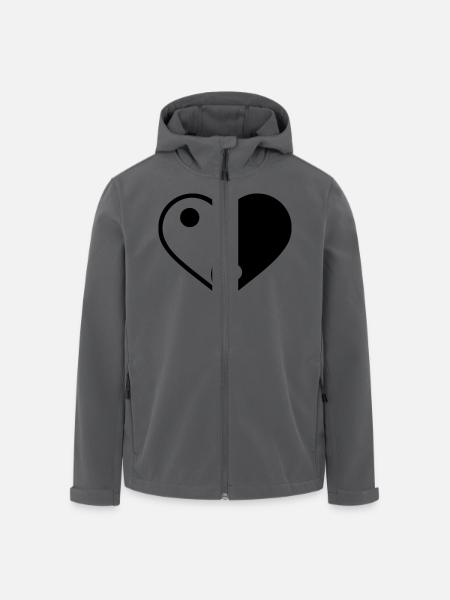 Yin yang - Men’s Recycled Softshell Jacket by Stanley/Stella - black