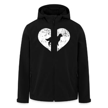Golden Retriever - Men’s Recycled Softshell Jacket by Stanley/Stella - black - Front - AI Model Male 185 light (185cm)