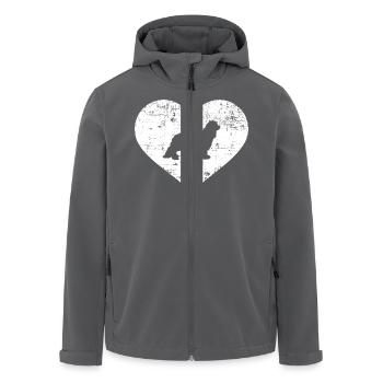 Cavalier King Charles - Recycelte Männer Softshell-Jacke von Stanley/Stella - Anthrazit - Vorne - AI Model Male 185 light (185cm)