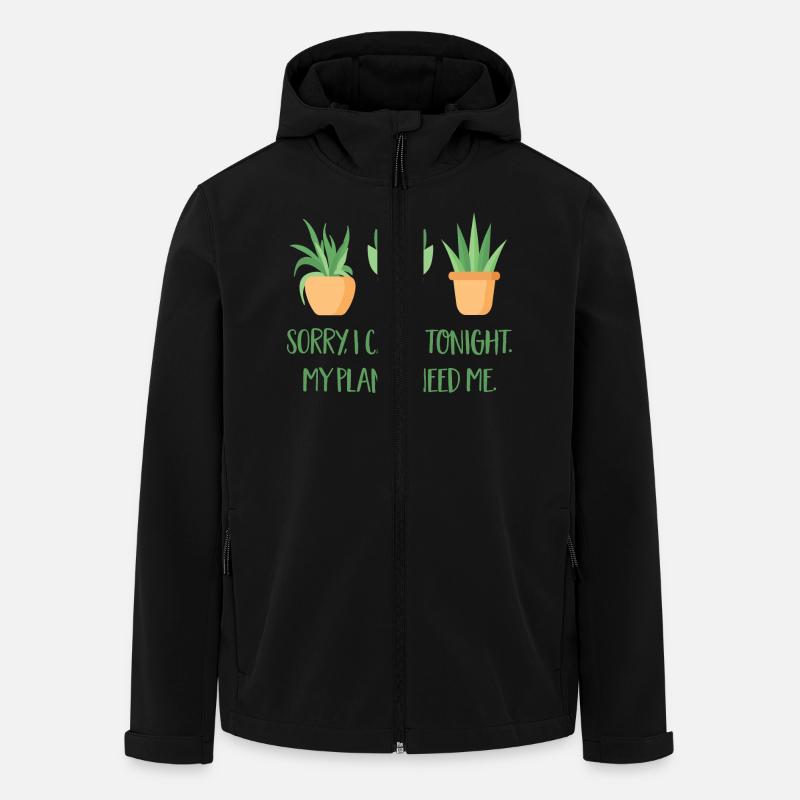 plants - Men’s Recycled Softshell Jacket by Stanley/Stella - black