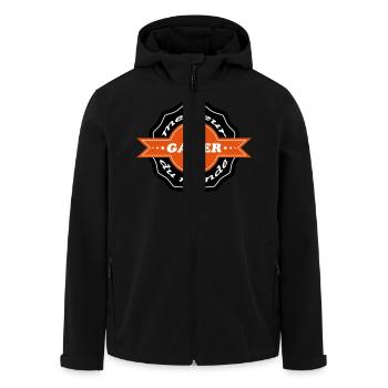 Meilleur GAMER - Veste softshell homme en polyester recyclé Stanley/Stella - noir - Devant - AI Model Male 185 light (185cm)