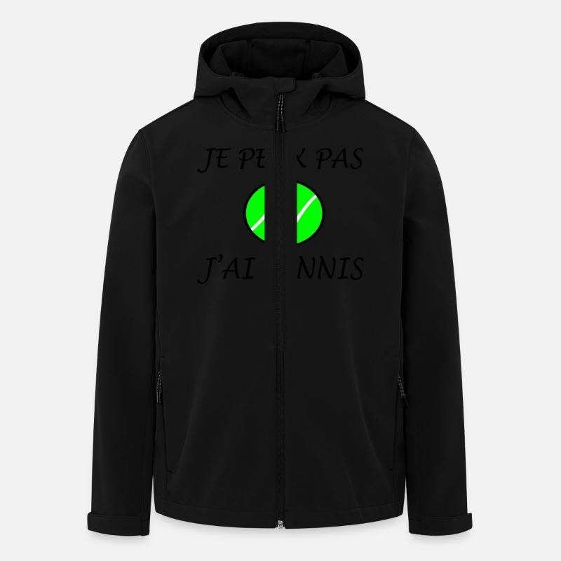 TENNIS - Veste softshell homme en polyester recyclé Stanley/Stella - noir