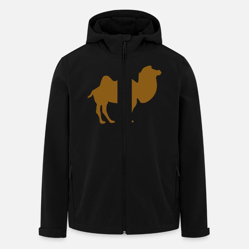 Kamel - Recycelte Männer Softshell-Jacke von Stanley/Stella - Schwarz