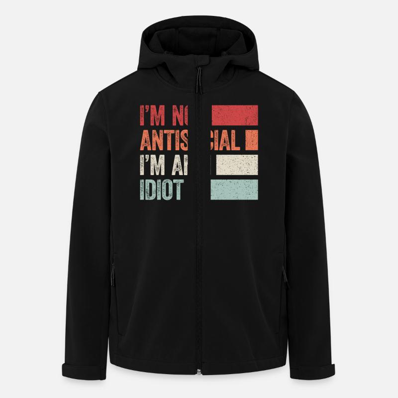 Sarkastisch introvertiert - Recycelte Männer Softshell-Jacke von Stanley/Stella - Schwarz