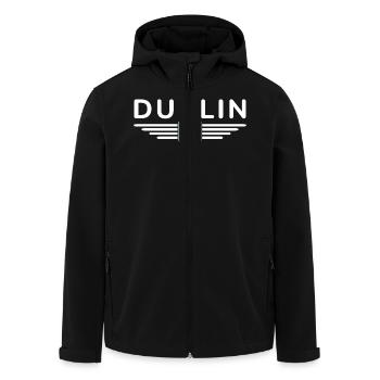T-shirt Dublin pour les supporters irlandais - Veste softshell homme en polyester recyclé Stanley/Stella - noir - Devant - AI Model Male 185 light (185cm)