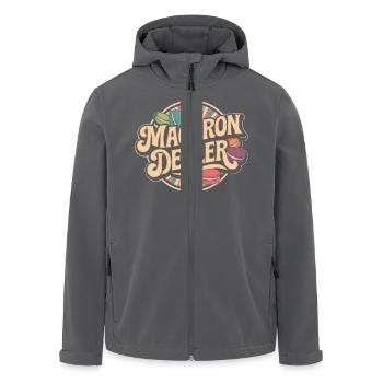 Conception d’amateur de friandises sucrées - Veste softshell homme en polyester recyclé Stanley/Stella - noir - Devant - AI Model Male 185 light (185cm)