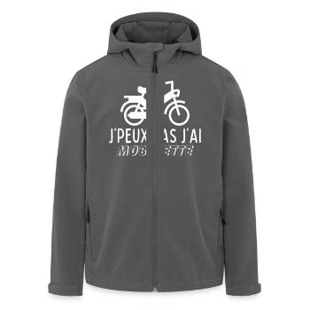 I can't I have a moped - Men’s Recycled Softshell Jacket by Stanley/Stella - black - Front - AI Model Male 185 light (185cm)