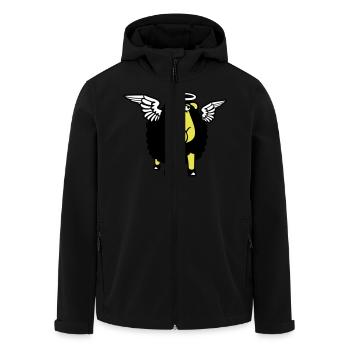 Sheep Angel Wings Heaven Halo Holy - Men’s Recycled Softshell Jacket by Stanley/Stella - black - Front - AI Model Male 185 light (185cm)