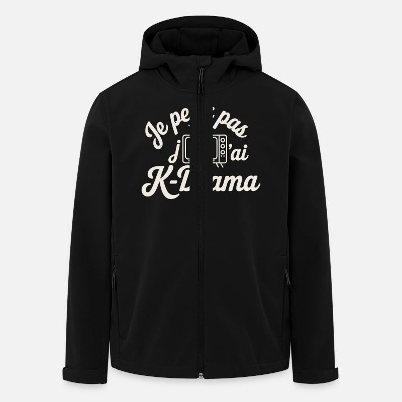 Ich kann kein K-Drama - Recycelte Männer Softshell-Jacke von Stanley/Stella - Schwarz
