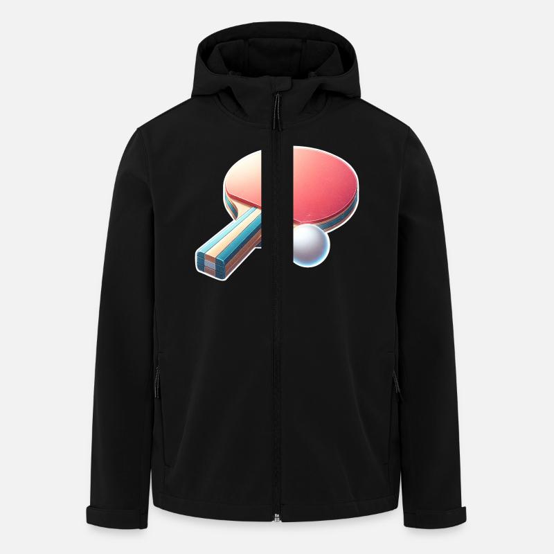 Ping-pong - Veste softshell homme en polyester recyclé Stanley/Stella - noir