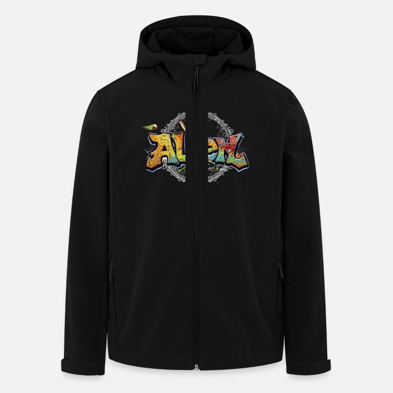 Intergalactic Sport - Men’s Recycled Softshell Jacket by Stanley/Stella - black