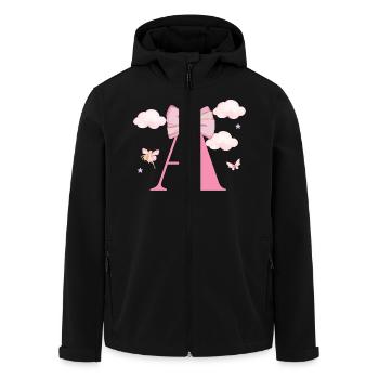 Brief an Pink Clouds - Recycelte Männer Softshell-Jacke von Stanley/Stella - Schwarz - Vorne - AI Model Male 185 light (185cm)