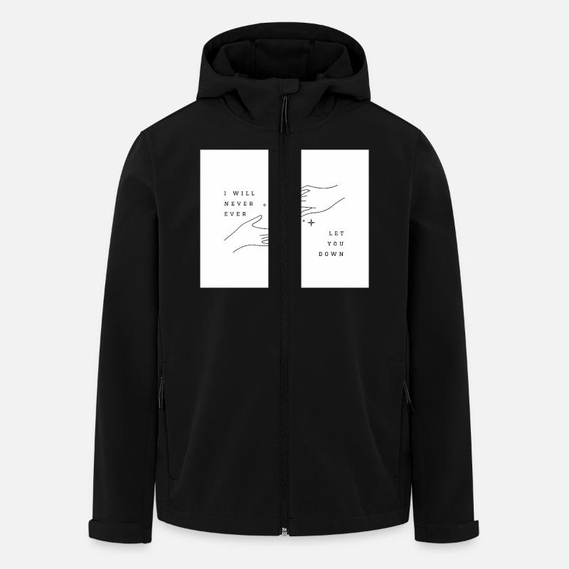 never ever - Men’s Recycled Softshell Jacket by Stanley/Stella - black