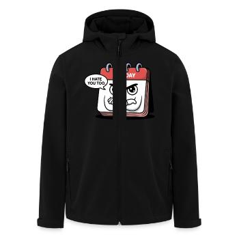Der Montag hasst dich zu lustig Kalendertag - Recycelte Männer Softshell-Jacke von Stanley/Stella - Schwarz - Vorne - AI Model Male 185 light (185cm)
