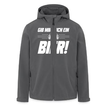 Noch ein Bier Spruch - Recycelte Männer Softshell-Jacke von Stanley/Stella - Schwarz - Vorne - AI Model Male 185 light (185cm)