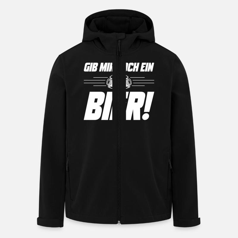 Noch ein Bier Spruch - Recycelte Männer Softshell-Jacke von Stanley/Stella - Schwarz