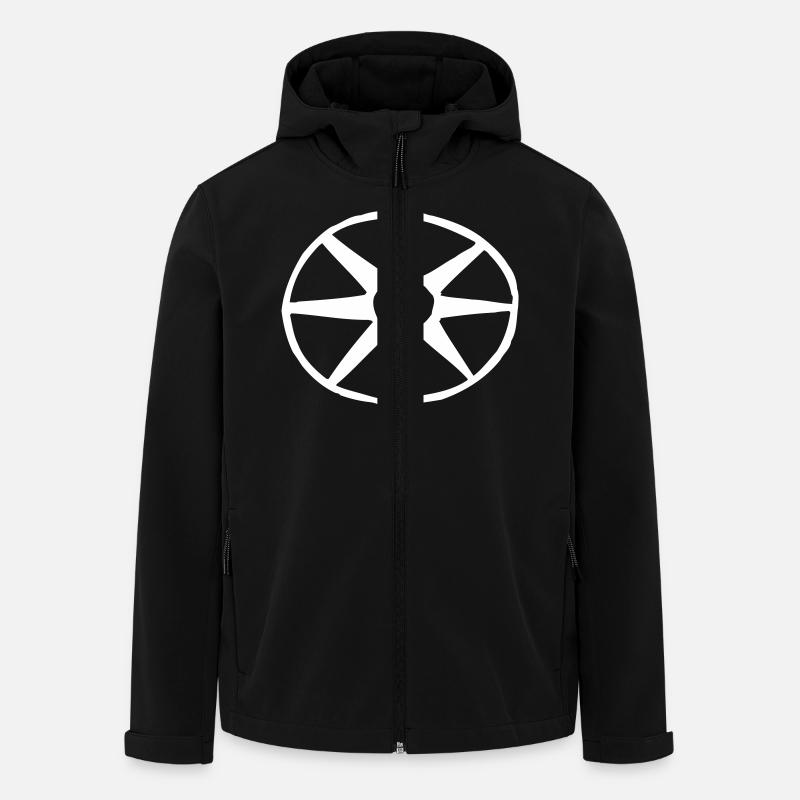 circle - Wheel - Vector graphic - Recycelte Männer Softshell-Jacke von Stanley/Stella - Schwarz