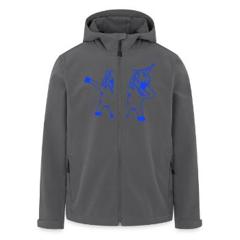 2 Unicorns Dabbing Dab Dance Party Pose Gesture Team - Men’s Recycled Softshell Jacket by Stanley/Stella - black - Front - AI Model Male 185 light (185cm)