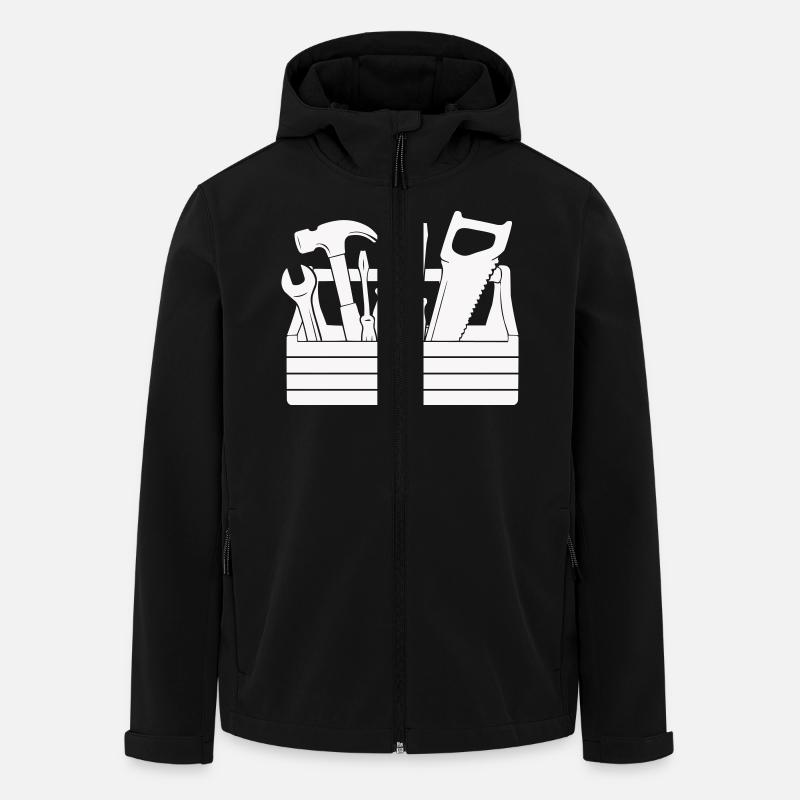 toolbox - Men’s Recycled Softshell Jacket by Stanley/Stella - black