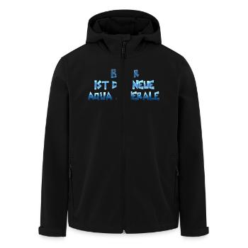 Bier ist - Recycelte Männer Softshell-Jacke von Stanley/Stella - Schwarz - Vorne - AI Model Male 185 light (185cm)