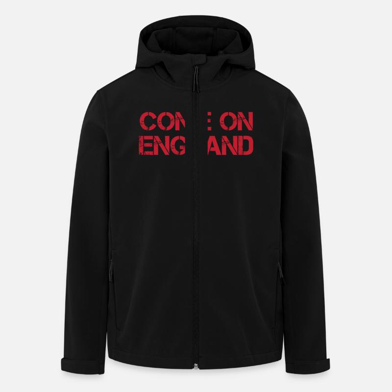 Come On England - Men’s Recycled Softshell Jacket by Stanley/Stella - black