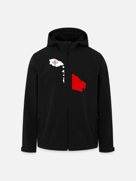 Malte - Veste softshell homme en polyester recyclé Stanley/Stella - noir