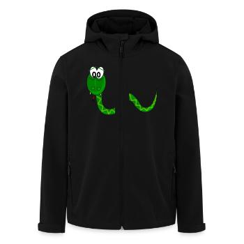Schlange - Recycelte Männer Softshell-Jacke von Stanley/Stella - Schwarz - Vorne - AI Model Male 185 light (185cm)