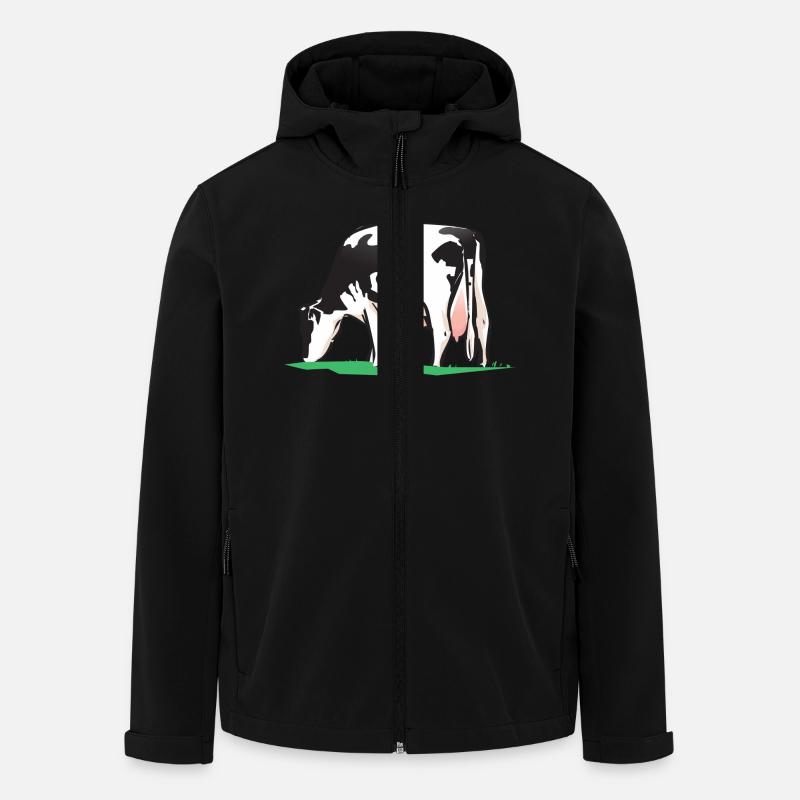 vache vache - Veste softshell homme en polyester recyclé Stanley/Stella - noir