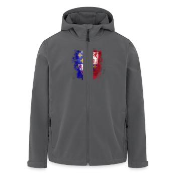 Picardie-France - Veste softshell homme en polyester recyclé Stanley/Stella - noir - Devant - AI Model Male 185 light (185cm)