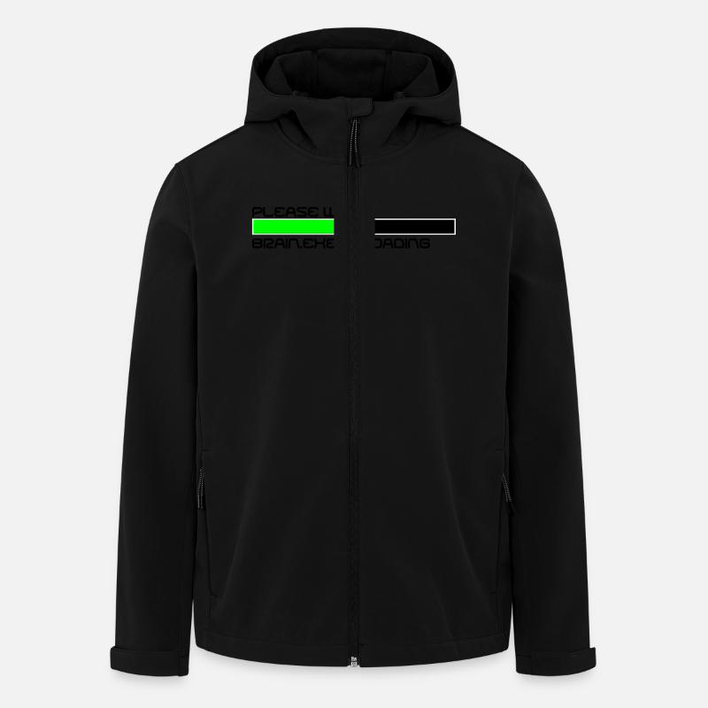Brain.EXE - Recycelte Männer Softshell-Jacke von Stanley/Stella - Schwarz