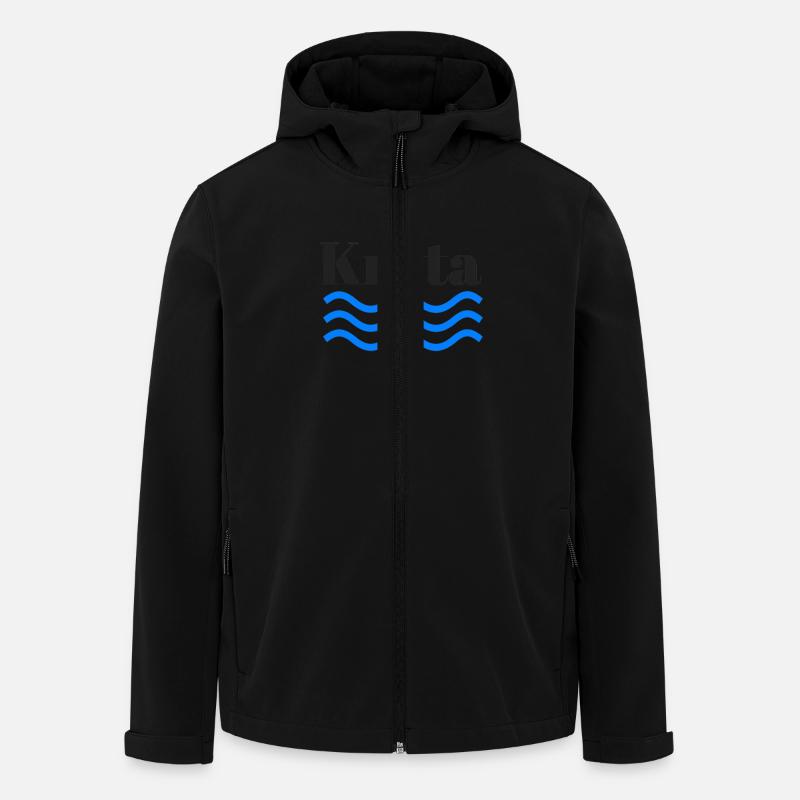Kreta Welle - Recycelte Männer Softshell-Jacke von Stanley/Stella - Schwarz