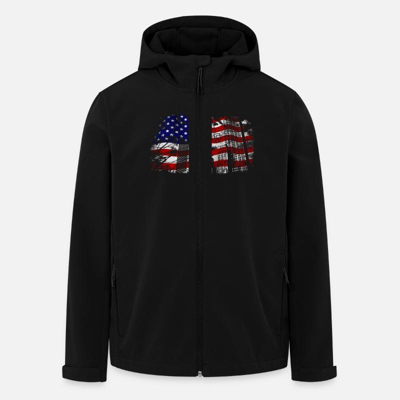 USA - Recycelte Männer Softshell-Jacke von Stanley/Stella - Schwarz