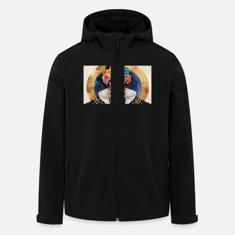 LA CATRINA DELUXE - Recycelte Männer Softshell-Jacke von Stanley/Stella - Schwarz
