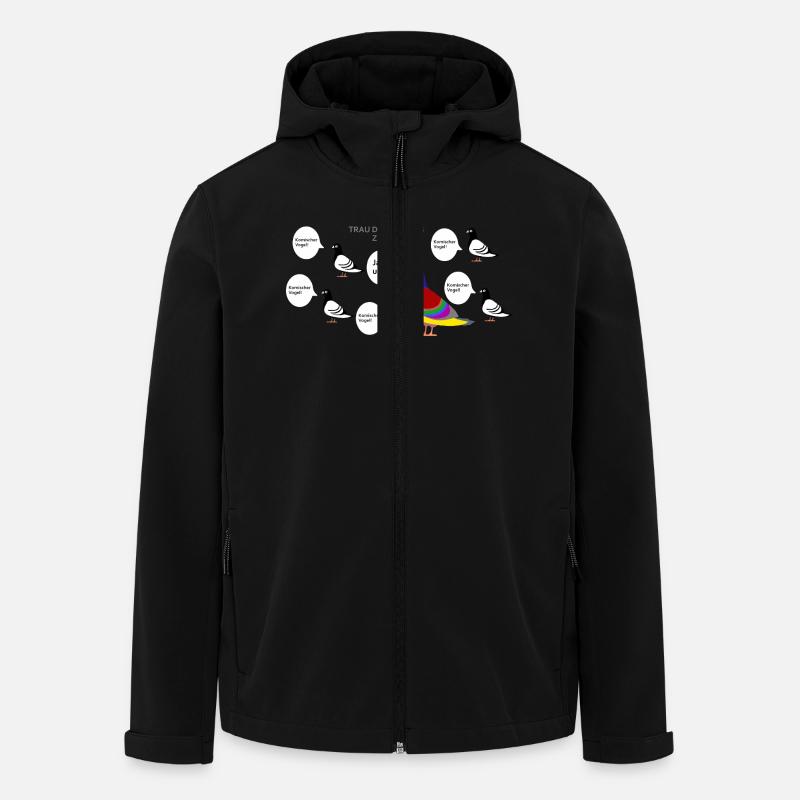 Trau dich anders zu sein - Recycelte Männer Softshell-Jacke von Stanley/Stella - Schwarz