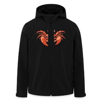 Krabbe - Recycelte Männer Softshell-Jacke von Stanley/Stella - Schwarz - Vorne - AI Model Male 185 light (185cm)