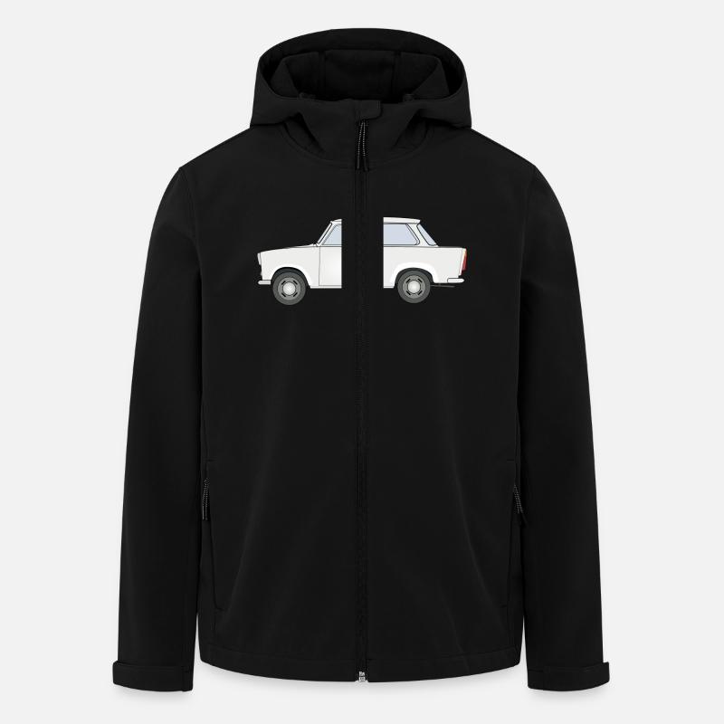 Trabi - Recycelte Männer Softshell-Jacke von Stanley/Stella - Schwarz