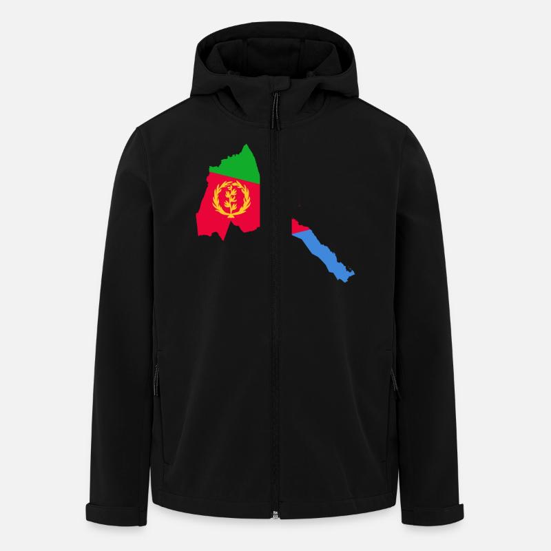 eritrea collection - Recycelte Männer Softshell-Jacke von Stanley/Stella - Schwarz