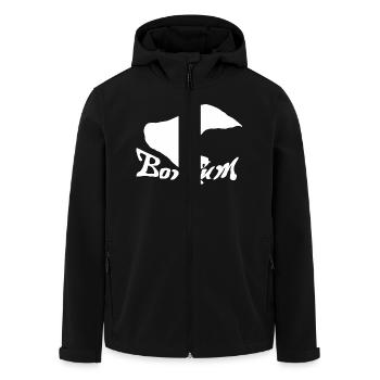 Bokum Tattoo - Men’s Recycled Softshell Jacket by Stanley/Stella - black - Front - AI Model Male 185 light (185cm)