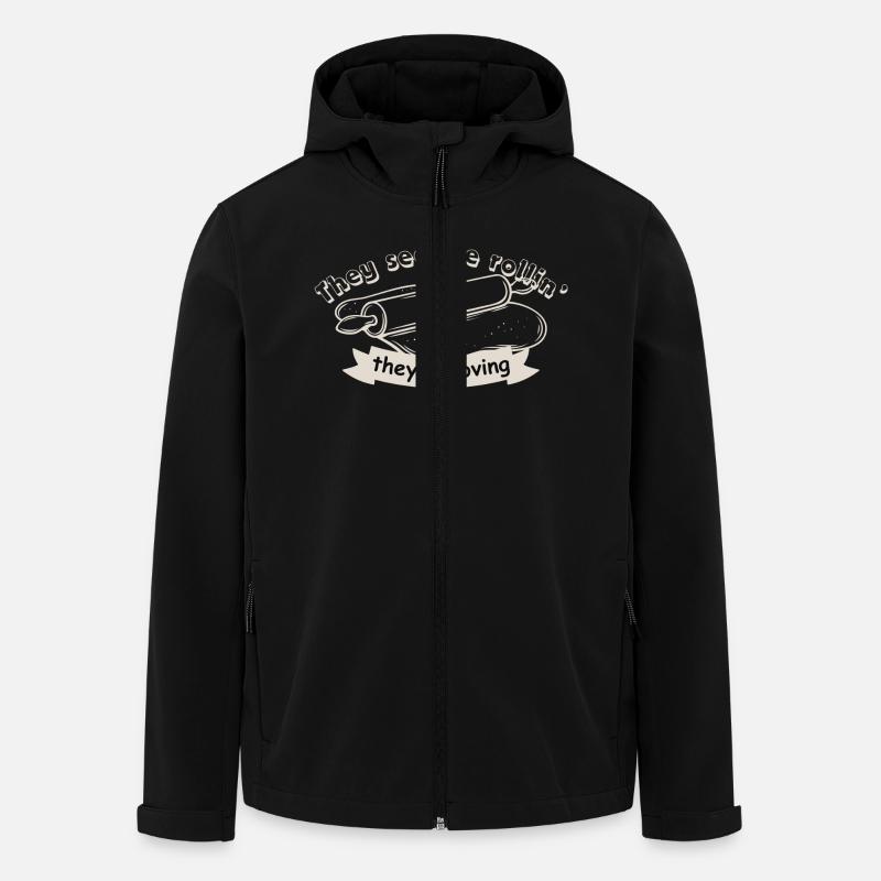 They see me rollin' - Recycelte Männer Softshell-Jacke von Stanley/Stella - Schwarz