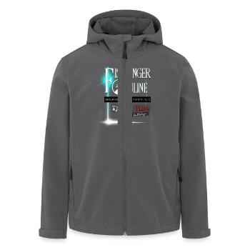 Fischinger Online mit Mystery Files groß | gekürzt - Recycelte Männer Softshell-Jacke von Stanley/Stella - Anthrazit - Vorne - AI Model Male 185 light (185cm)