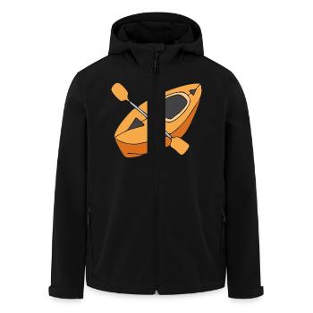 kayak - Veste softshell homme en polyester recyclé Stanley/Stella - noir - Devant - AI Model Male 185 light (185cm)